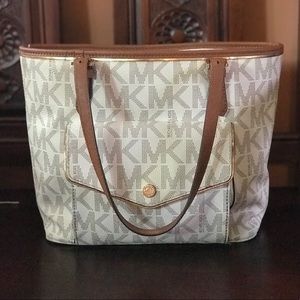 White MK purse